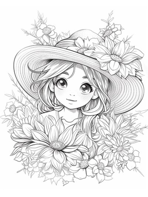 Zomer 1 Kleurplaat — gratis kleurplaat