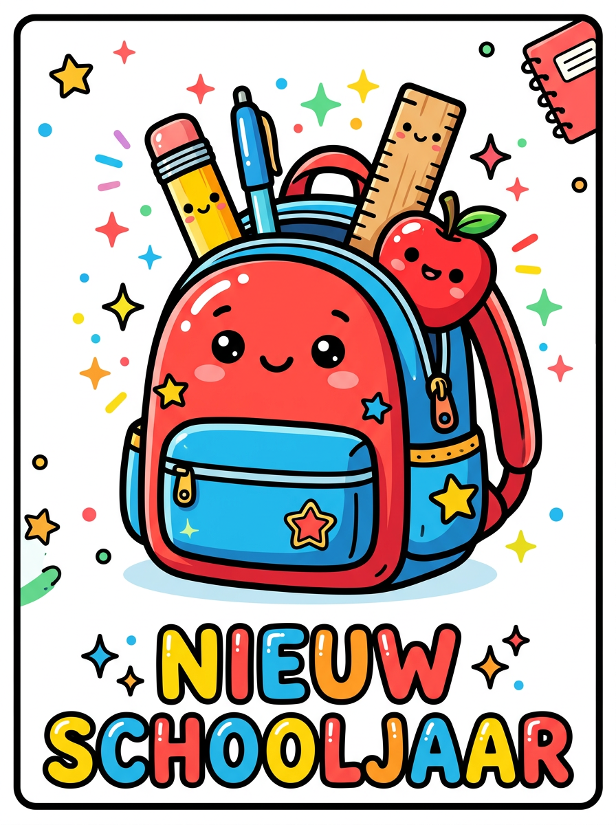 Nieuw schooljaar kleurplaten
