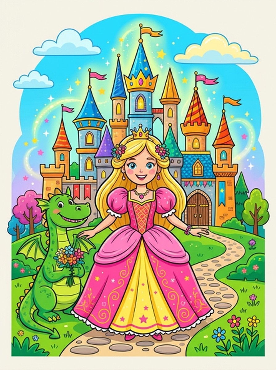 Sprookjes kleurplaten