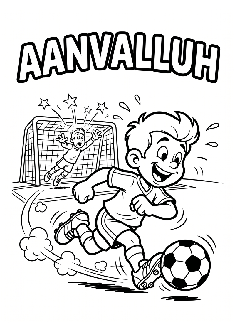 Aanvalluh Kleurplaat