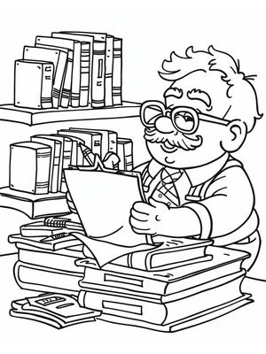 Accountant Kleurplaat 1