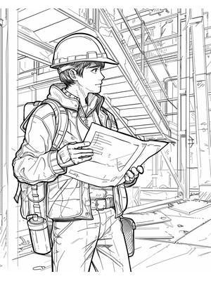 Architect Kleurplaat 1