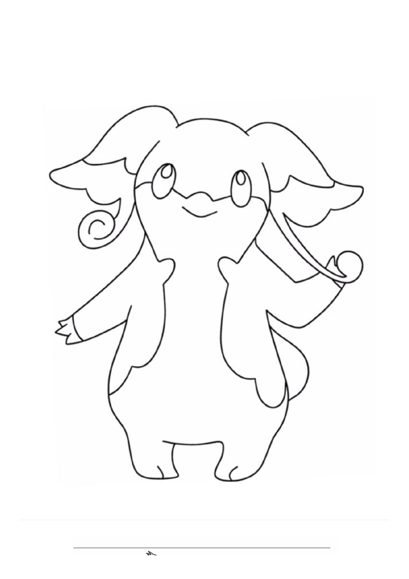 Audino Kleurplaat