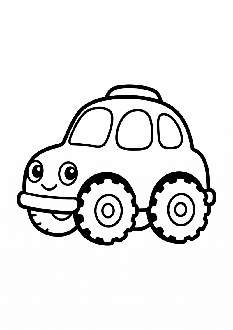 Auto Kleurplaat — gratis kleurplaat