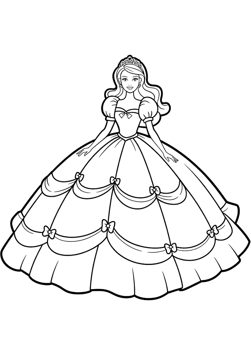 Barbie Bal Japon Kleurplaat