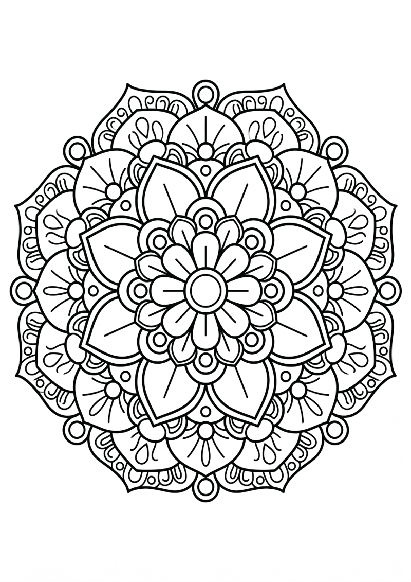 Bohemian Mandala Kleurplaat