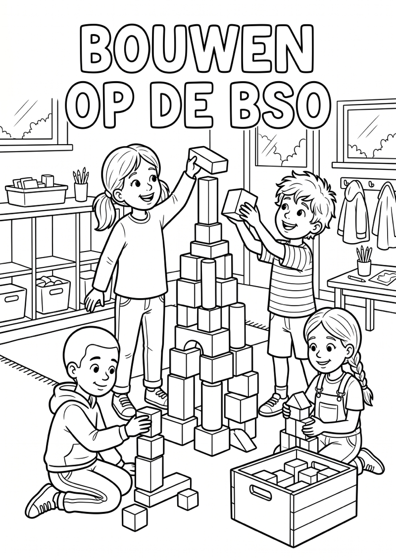 Bouwen op de Bso Kleurplaat — gratis kleurplaat printen