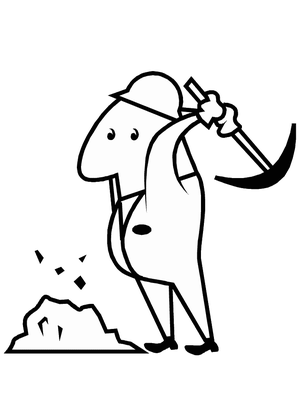 Bouwvakker Kleurplaat 2 — gratis kleurplaat printen