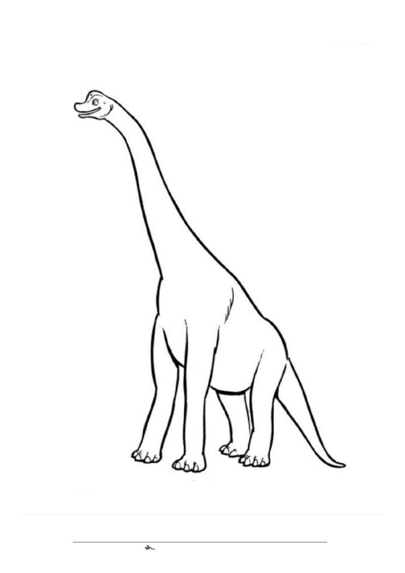 Brachiosaurus Kleurplaat