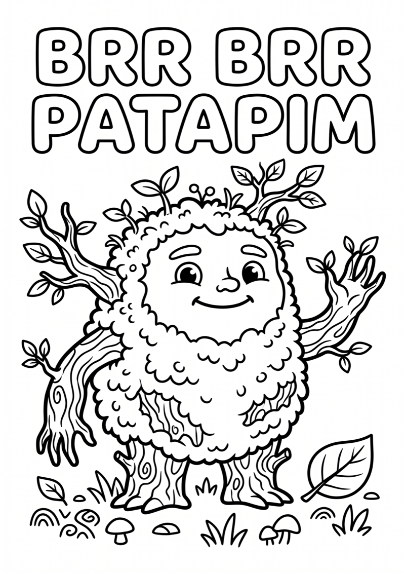 Brr Brr Patapim Boomwezen Kleurplaat — gratis kleurplaat