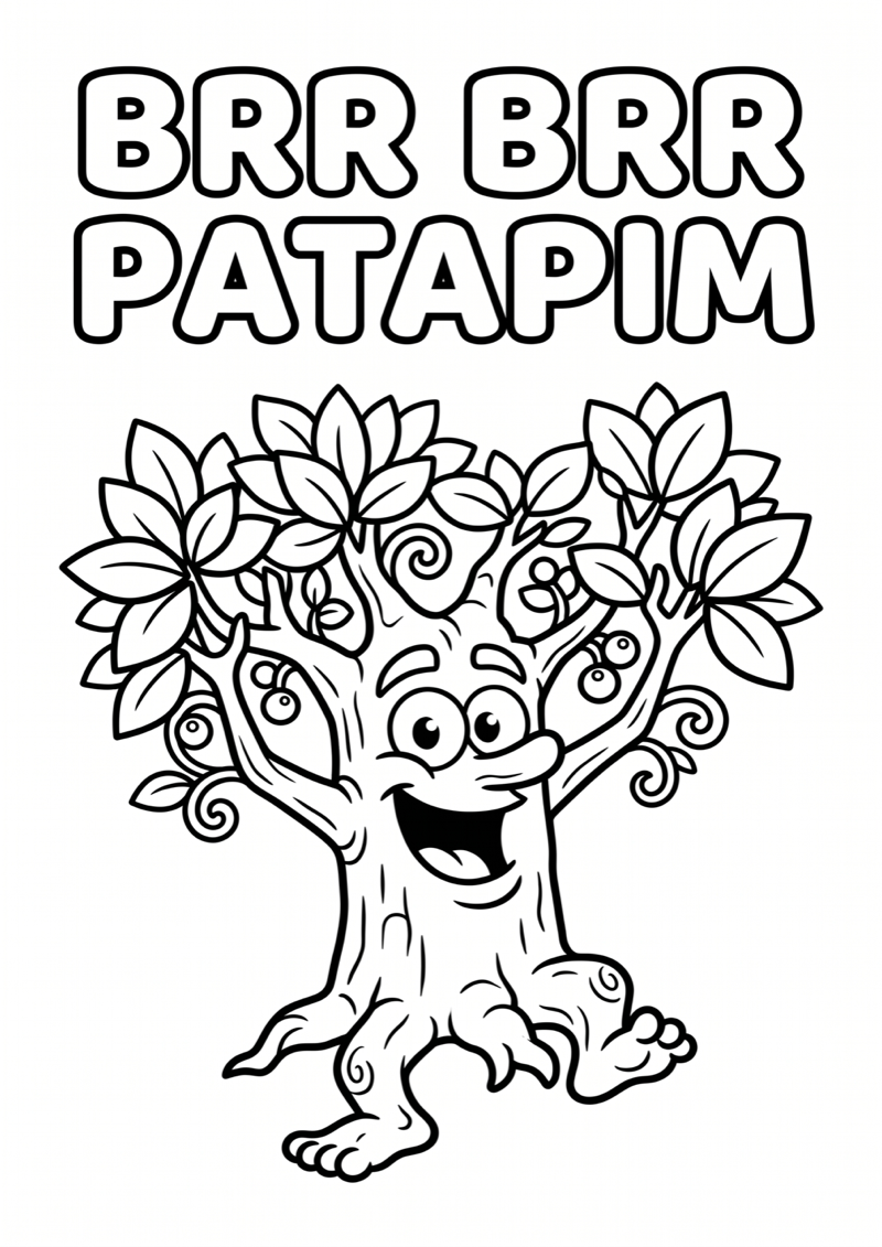 Brr Brr Patapim Natuurwezen Kleurplaat — gratis kleurplaat