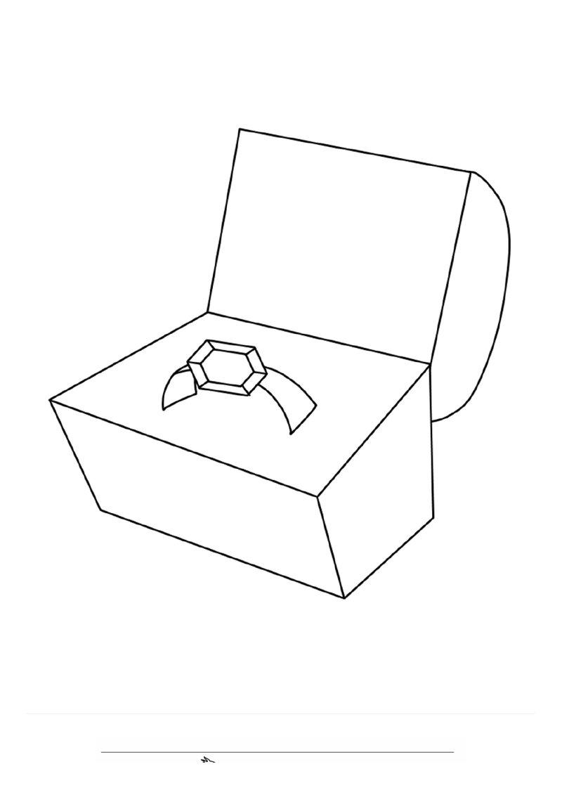 Bruiloft Ring Kleurplaat — gratis kleurplaat