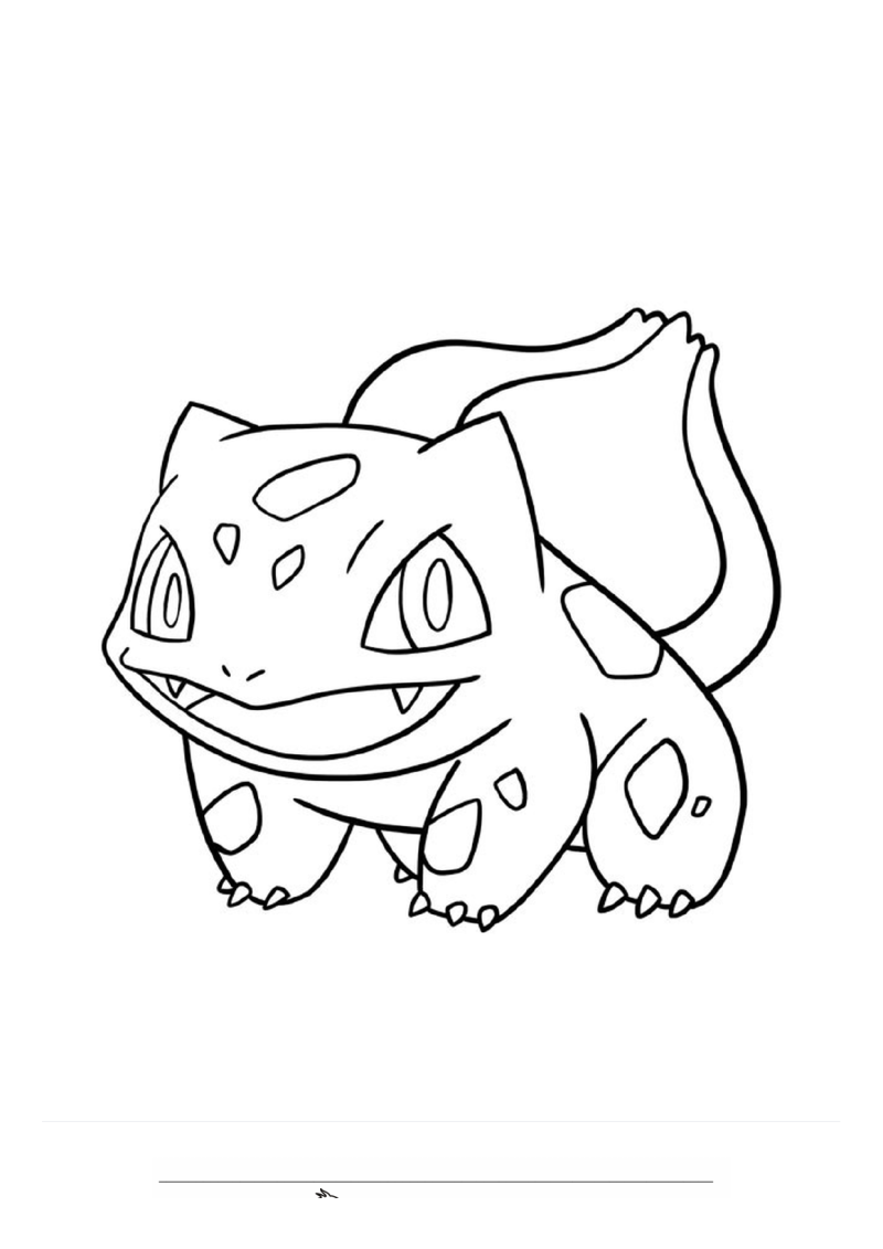 Bulbasaur Kleurplaat — gratis kleurplaat printen