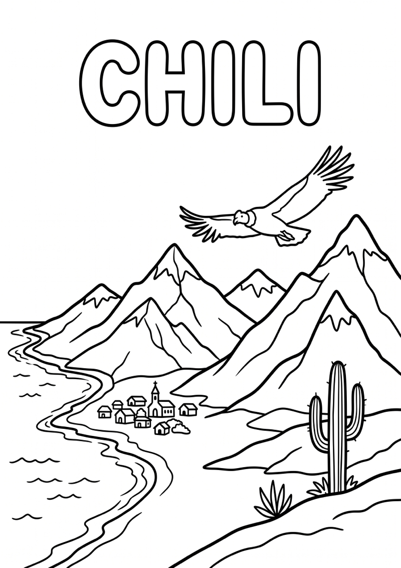 Chili Kleurplaat — gratis kleurplaat printen