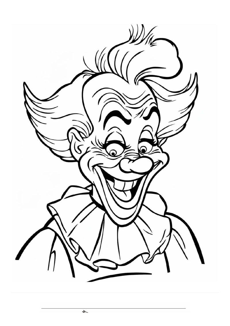 Circus Clown 1 Kleurplaat — gratis kleurplaat