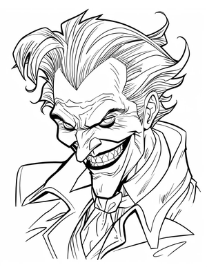 Circus Joker 2 Kleurplaat — gratis kleurplaat