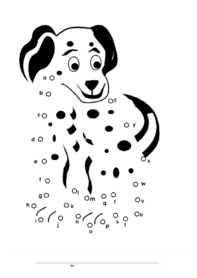 Dalmatier Verbind de Punten Kleurplaat — gratis kleurplaat printen