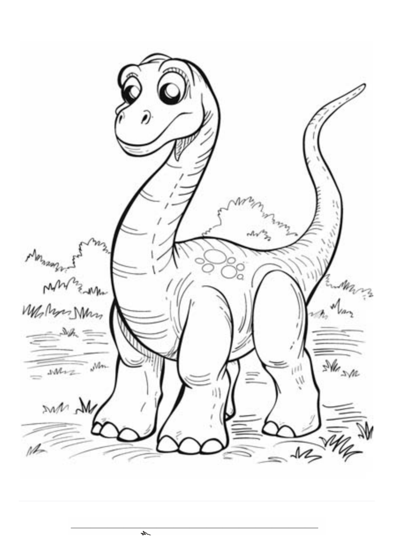 Dinosaurus 1 Kleurplaat — gratis kleurplaat