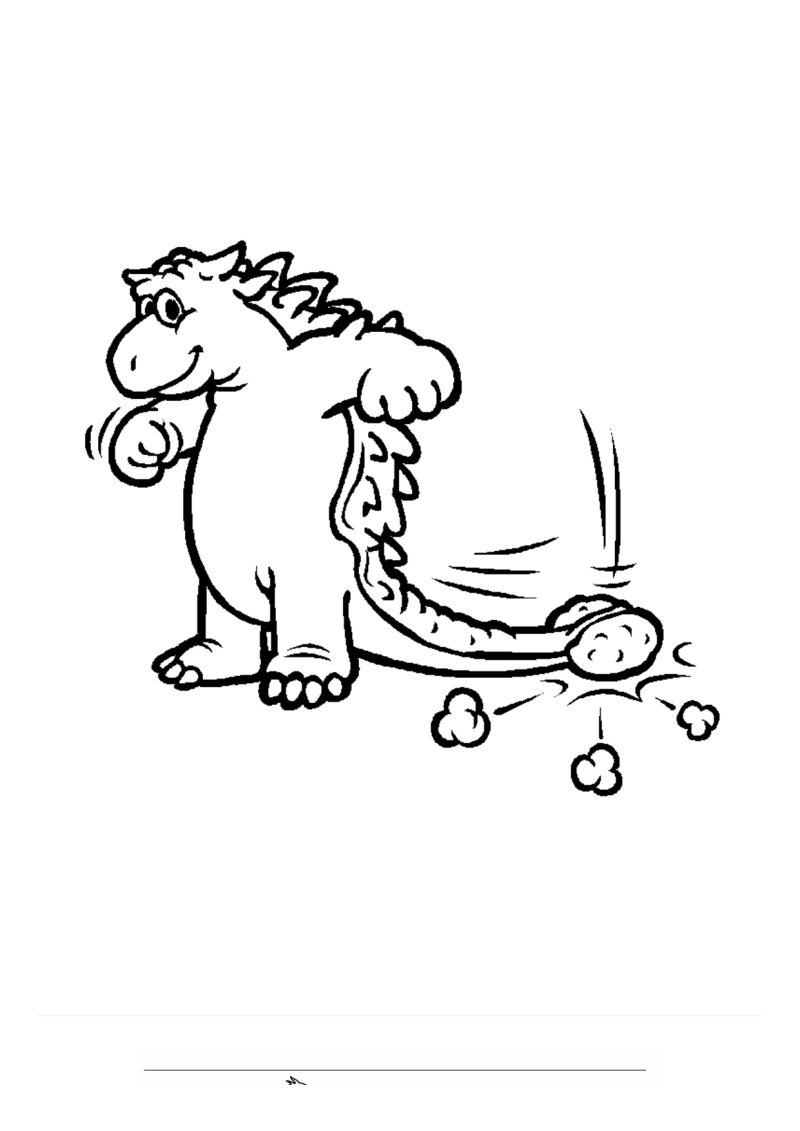 Dinosaurus 11 Kleurplaat — gratis kleurplaat