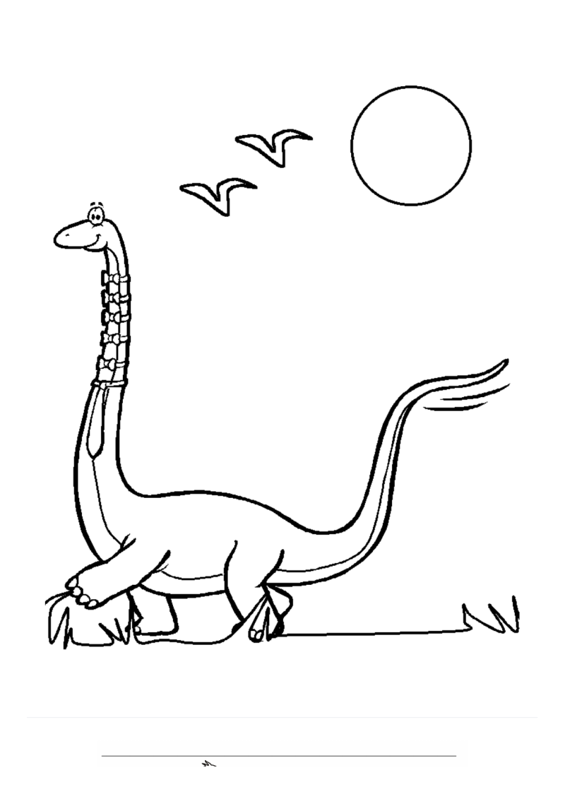 Dinosaurus 12 Kleurplaat — gratis kleurplaat