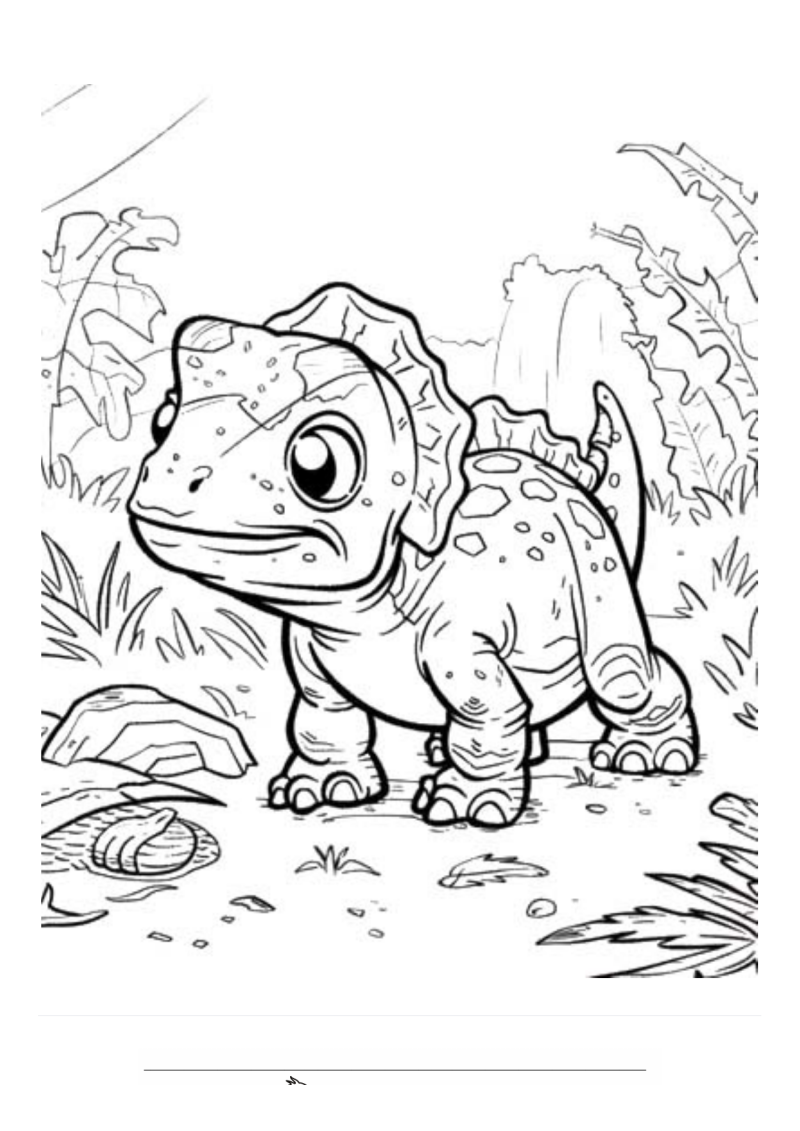 Dinosaurus 2 Kleurplaat — gratis kleurplaat