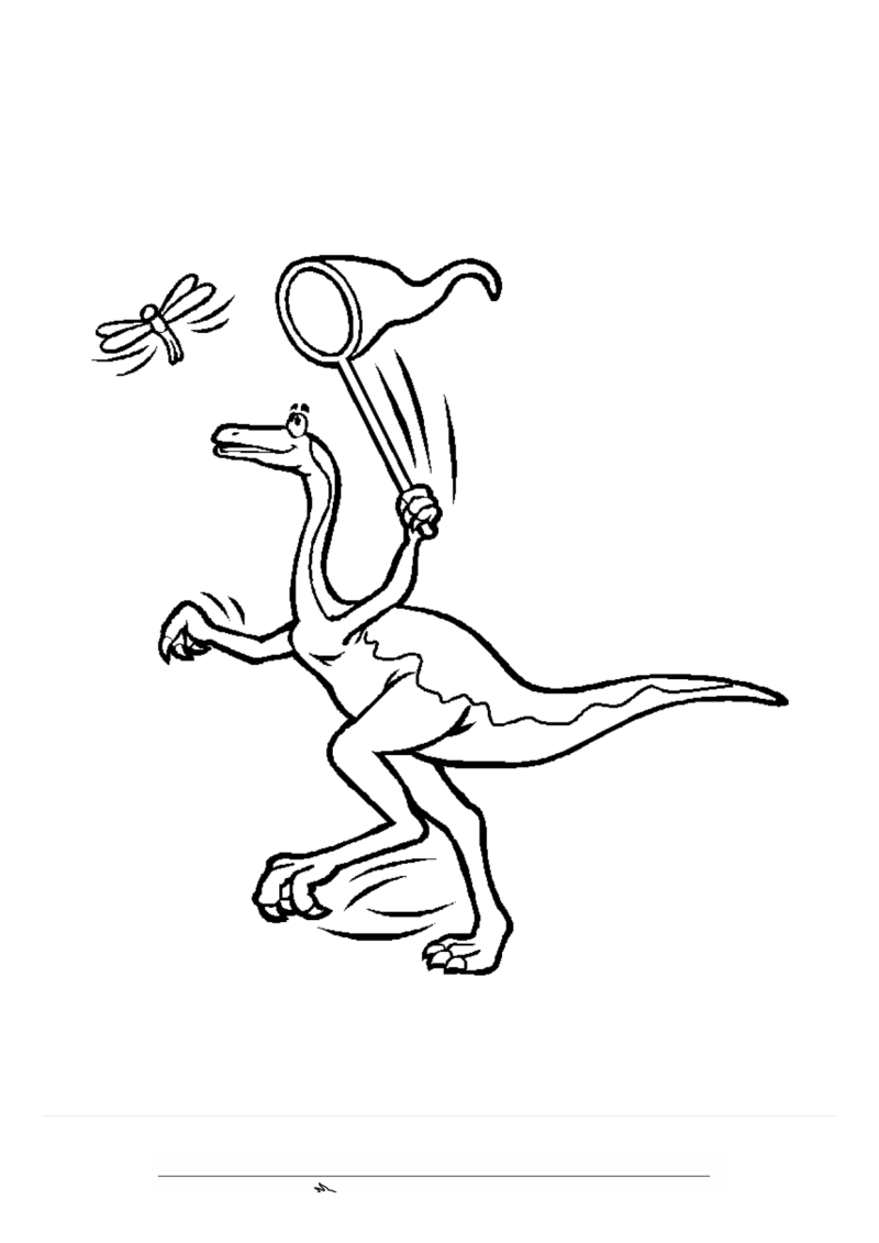 Dinosaurus 23 Kleurplaat — gratis kleurplaat