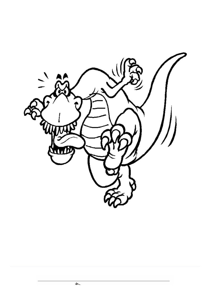 Dinosaurus 26 Kleurplaat — gratis kleurplaat