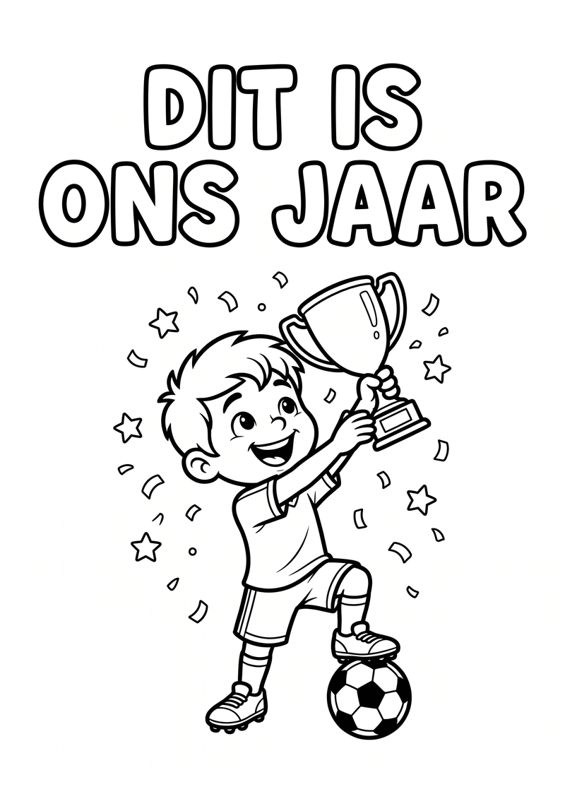 Dit Is Ons Jaar Kleurplaat — gratis kleurplaat