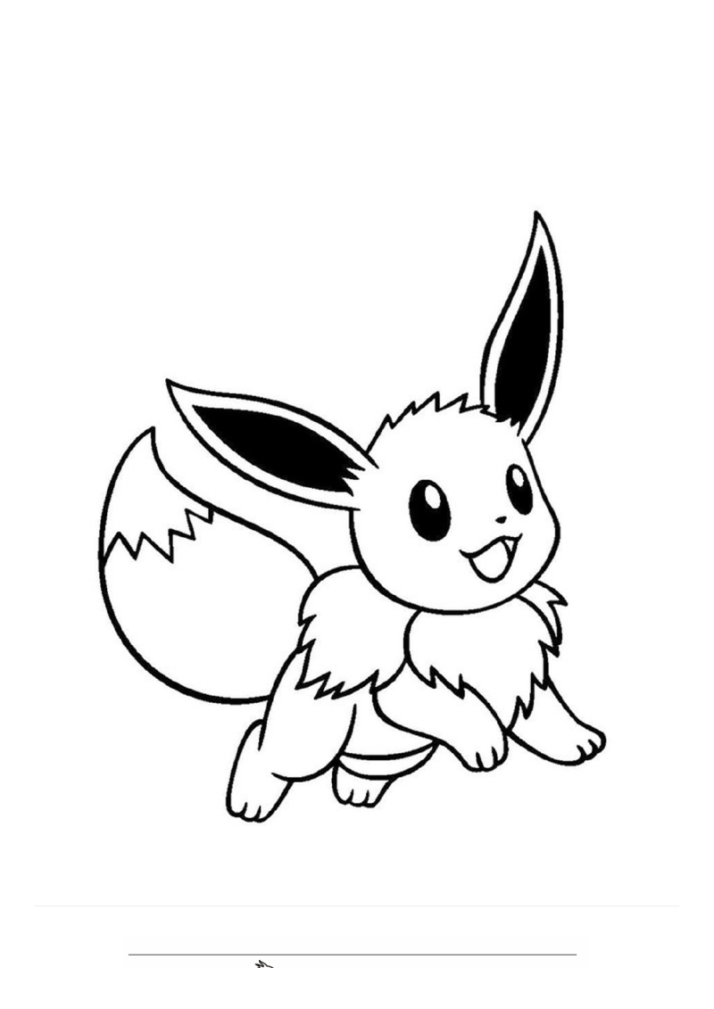 Eevee Kleurplaat — gratis kleurplaat