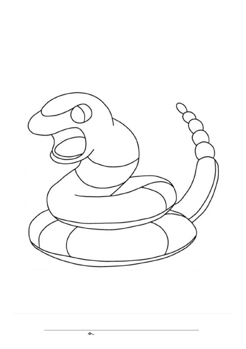 Ekans Kleurplaat — gratis kleurplaat
