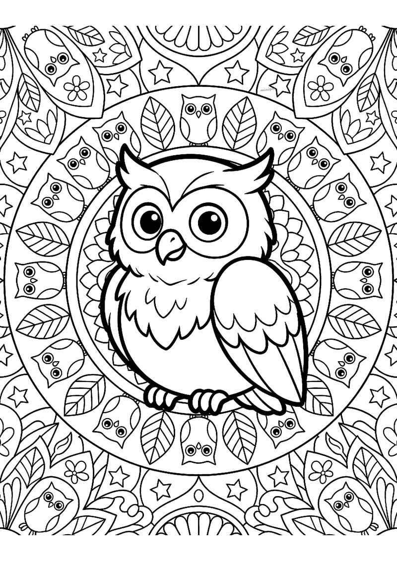 Groep 5 mandala kleurplaat — gratis kleurplaat