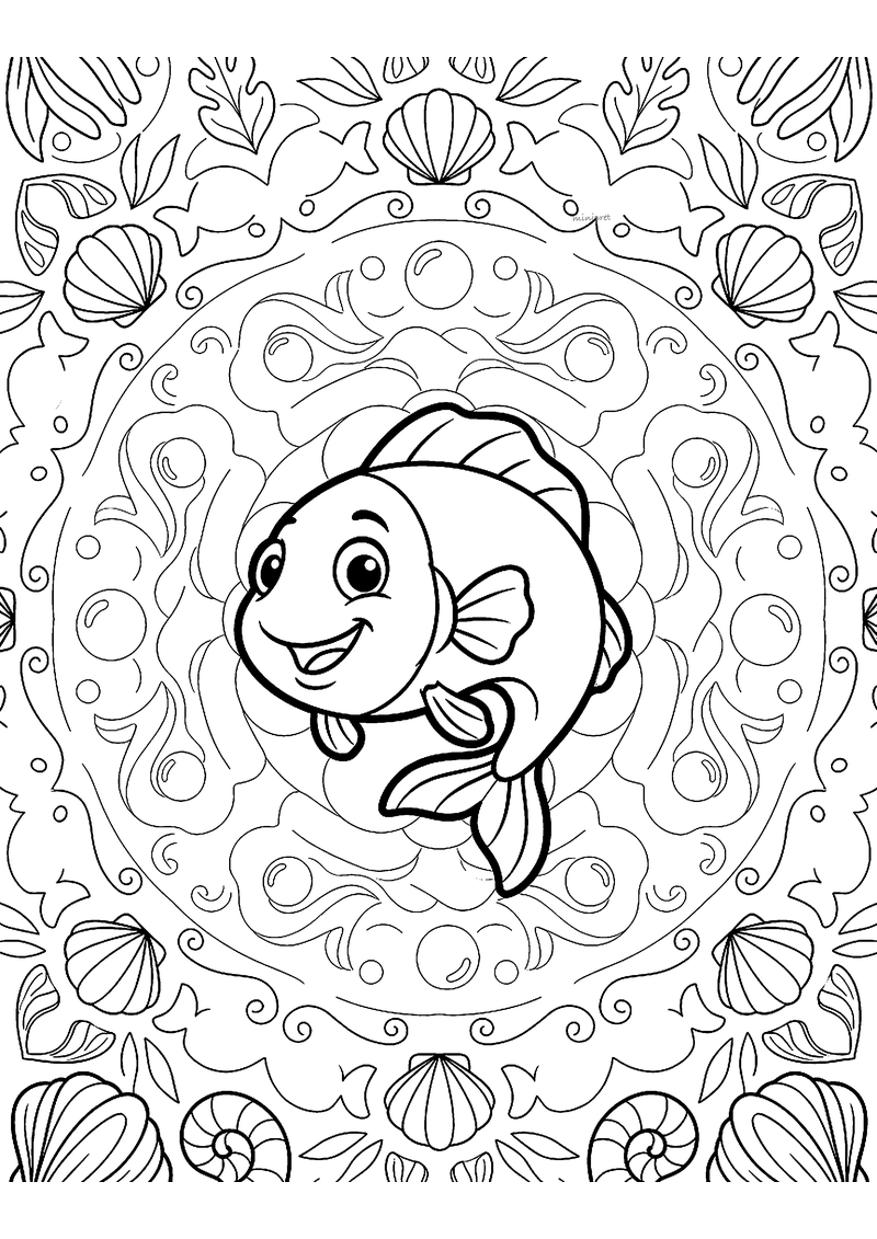 Groep 6 mandala kleurplaat — gratis kleurplaat printen