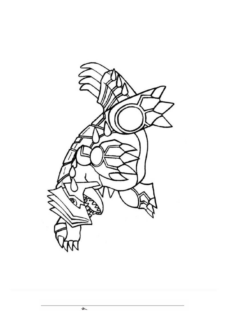 Groudon Kleurplaat — gratis kleurplaat