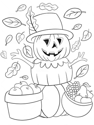 Halloween Pop Pompoen Kleurplaat — gratis kleurplaat