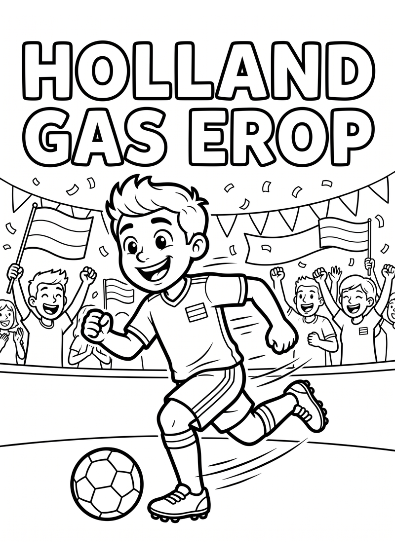 Holland Gas Erop Kleurplaat — gratis kleurplaat printen