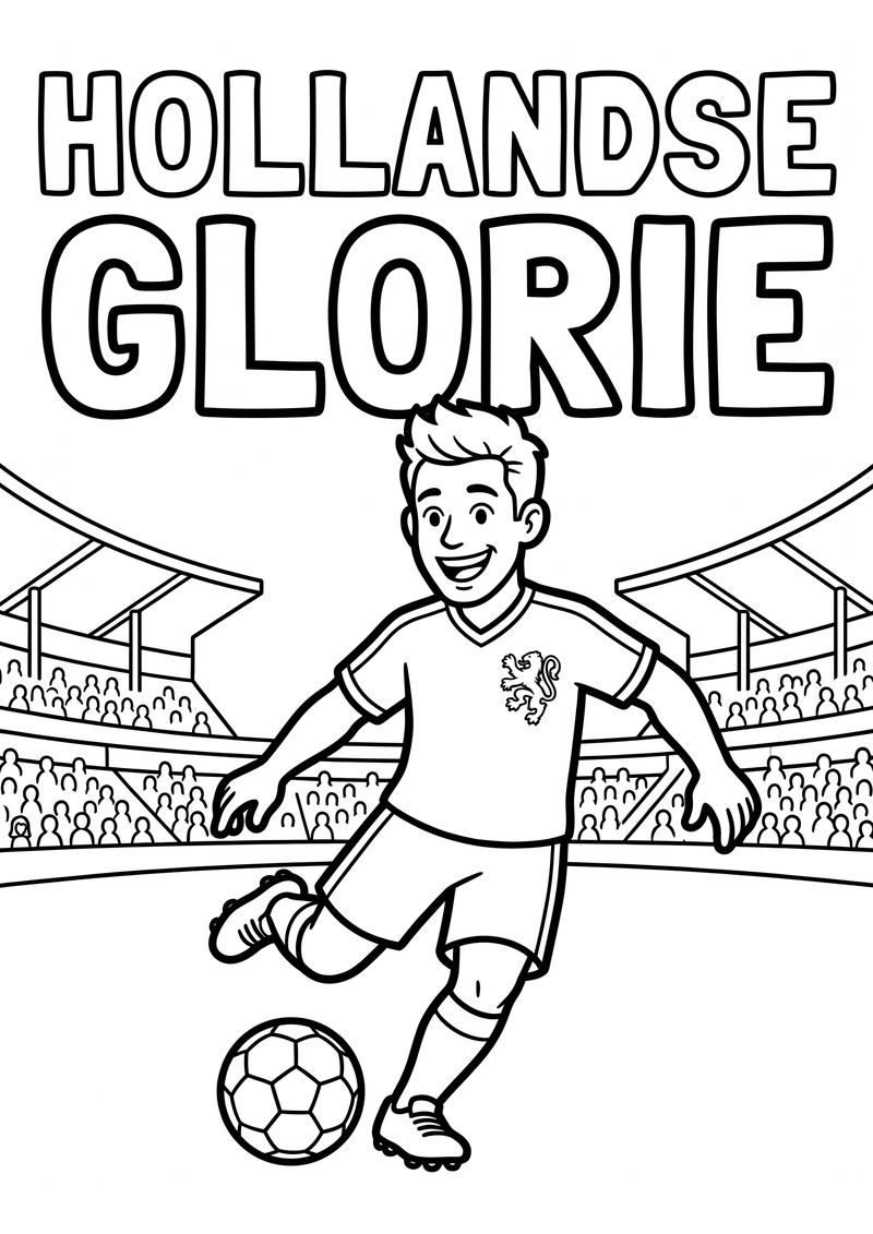 Hollandse Glorie Kleurplaat — gratis kleurplaat printen