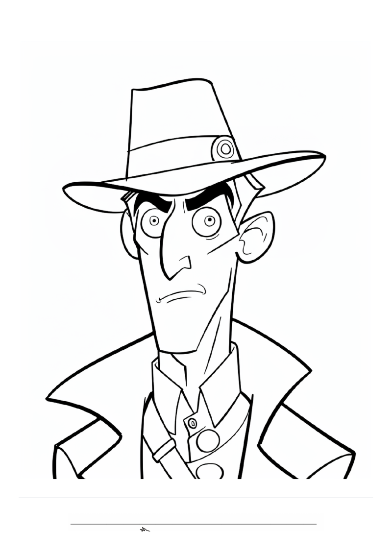 Inspecteur Gadget Kleurplaat — gratis kleurplaat printen