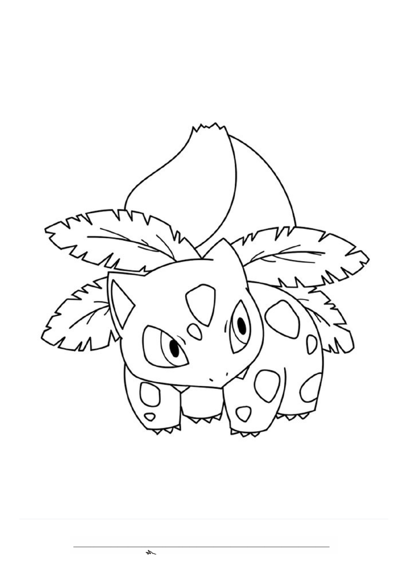 Ivysaur Kleurplaat — gratis kleurplaat