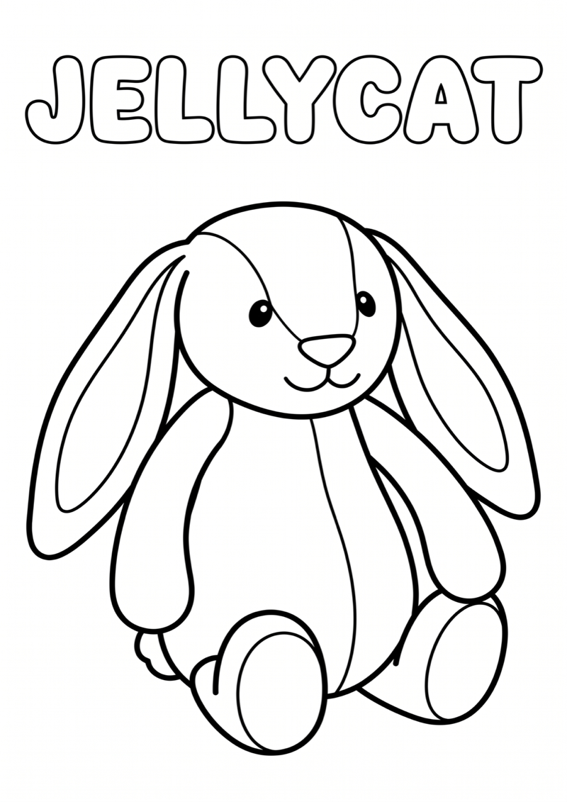 Jellycat Kleurplaat — gratis kleurplaat printen