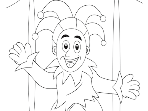 Joker Kleurplaat — gratis kleurplaat