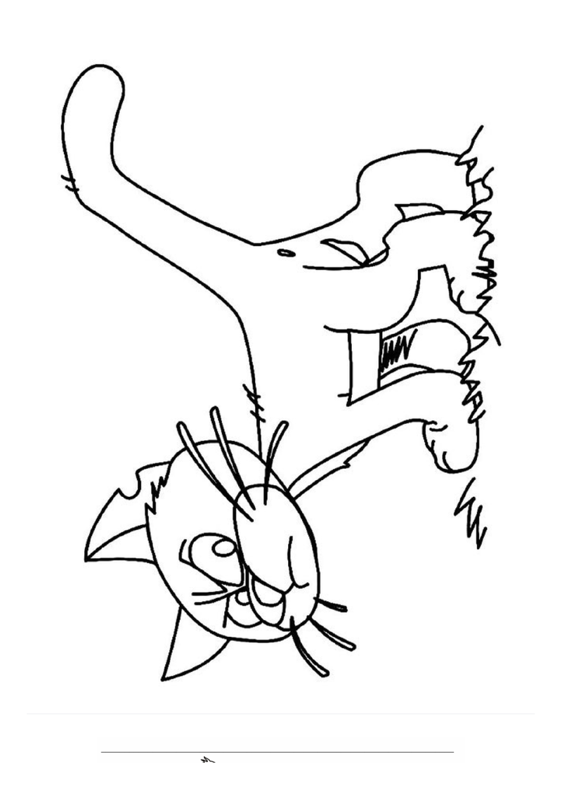 Kat Azraël Kleurplaat — gratis kleurplaat