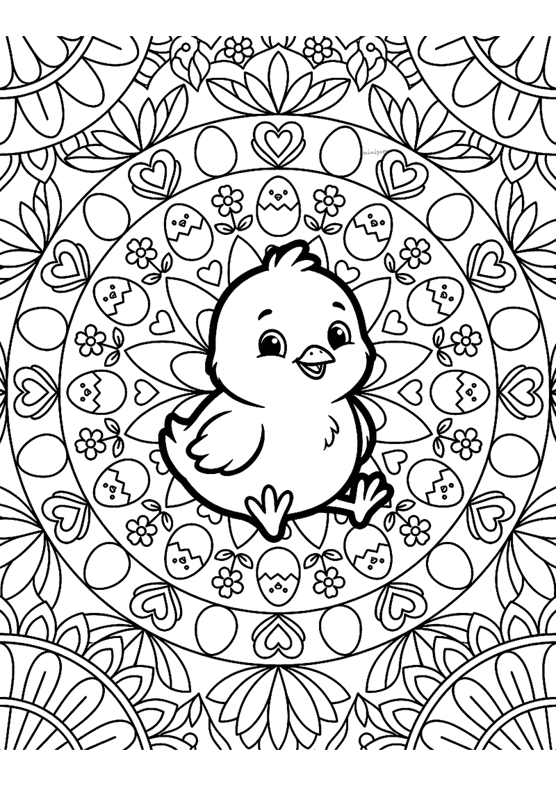 Kleuter mandala kleurplaat — gratis kleurplaat