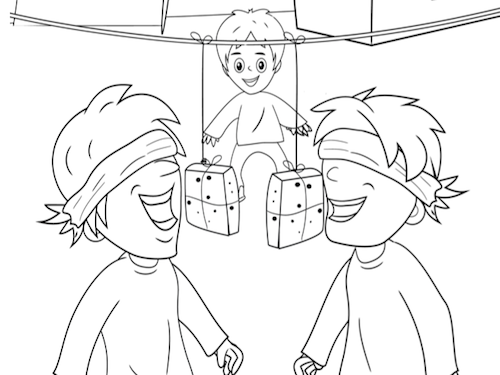 Koek Happen Kleurplaat — gratis kleurplaat