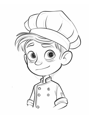 Kok Kleurplaat 11 — gratis kleurplaat printen