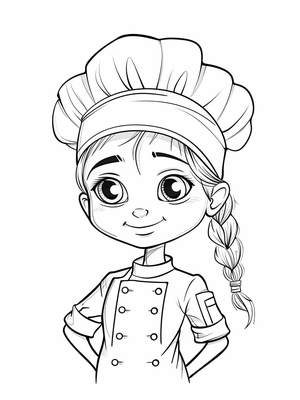 Kok Kleurplaat 8 — gratis kleurplaat printen