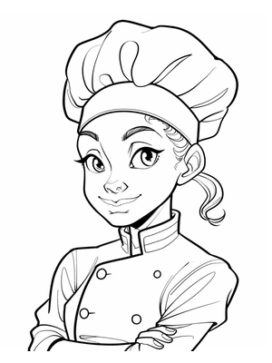 Kok Kleurplaat 9 — gratis kleurplaat printen