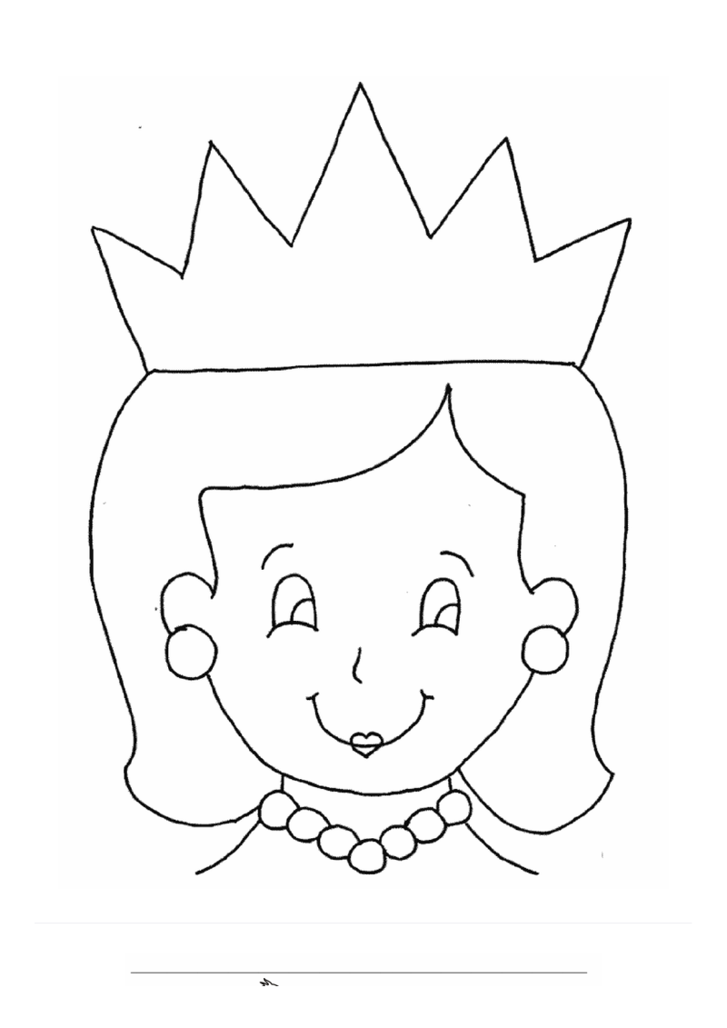 Koningin 2 Kleurplaat — gratis kleurplaat