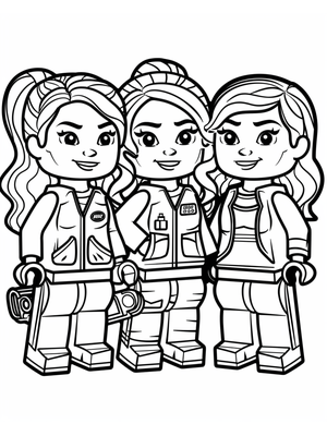Lego Girls 1 Kleurplaat — gratis kleurplaat