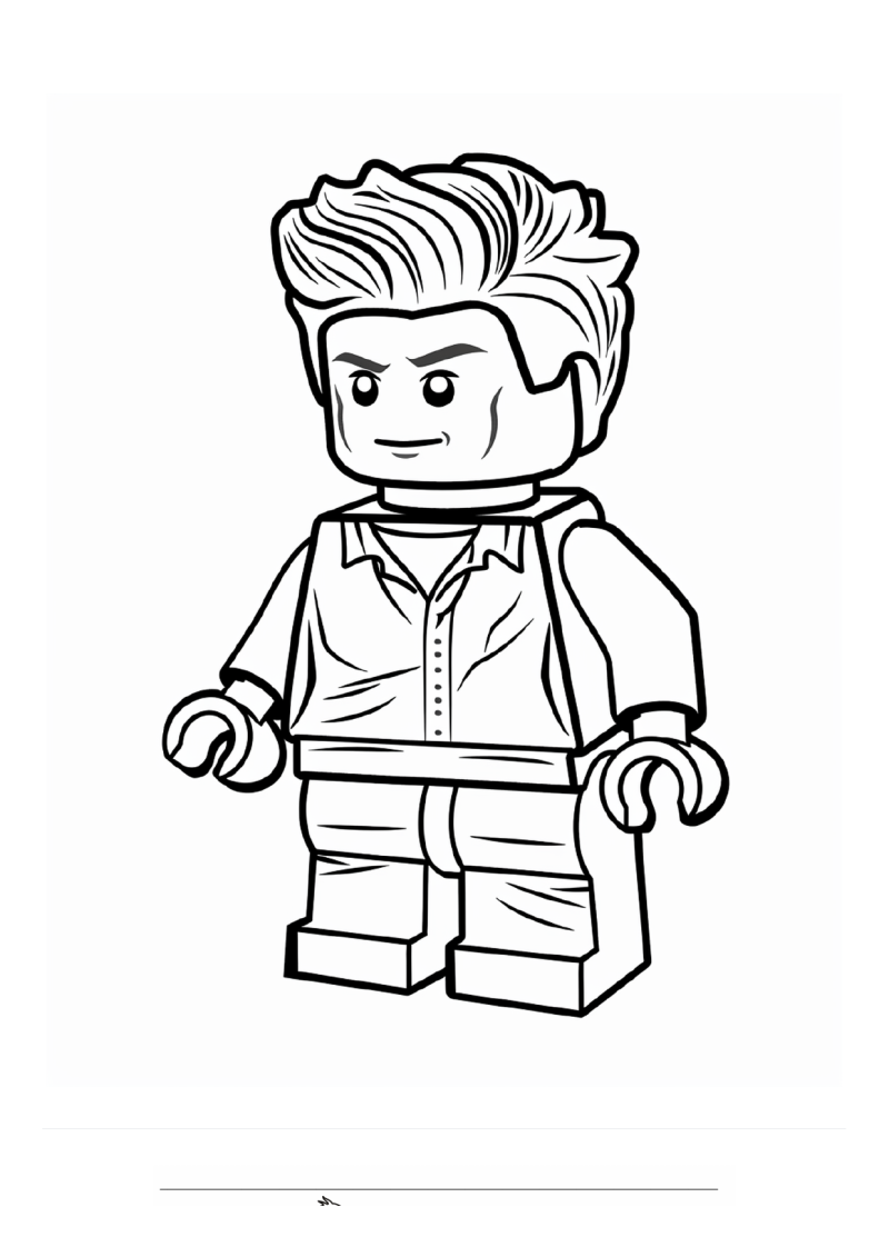 Lego Man Kleurplaat — gratis kleurplaat