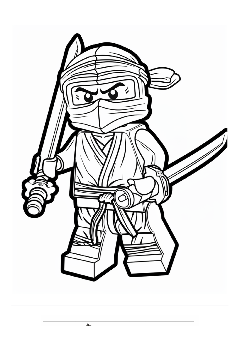 Lego Ninjago 2 Kleurplaat — gratis kleurplaat